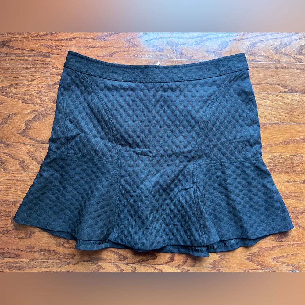Worthington Black Textured Mini Skirt Size 14